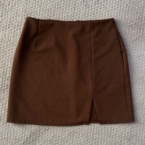 Cotton On Dark Brown mini Skirt size medium